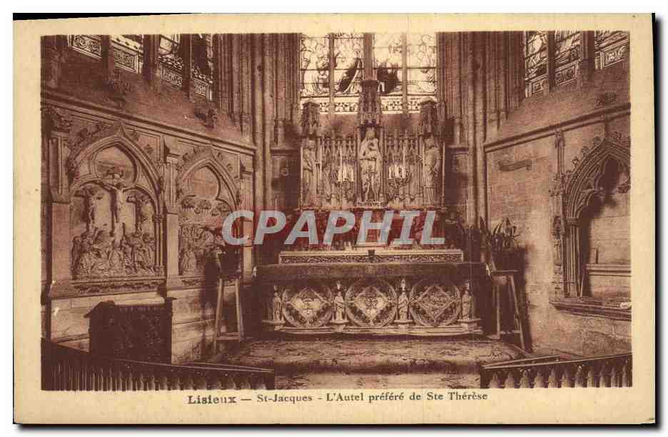 CPA Lisieux St Jaques L Autel Prefere de Ste Therese