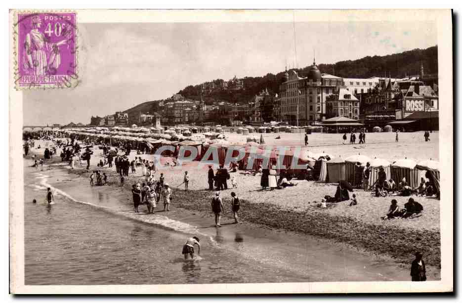 CPA Trouville La plage a maree haute