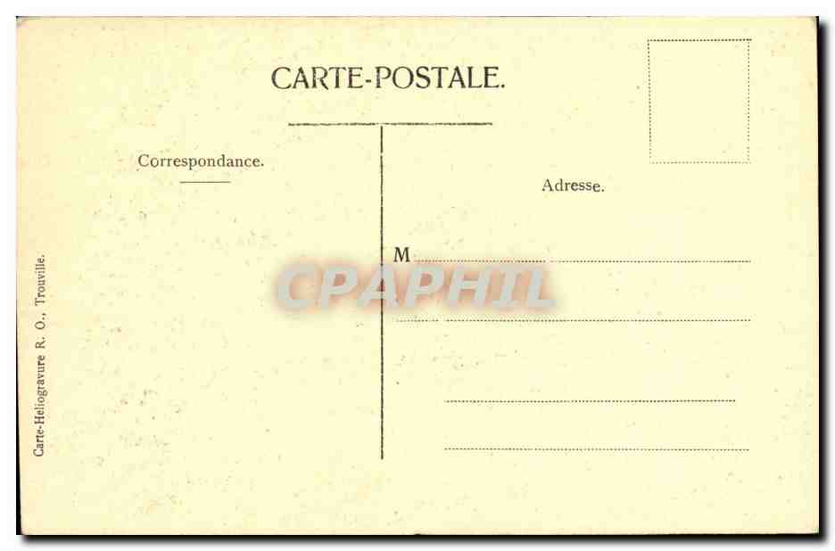 CPA Trouville Villa Moizin 1906 — Verso