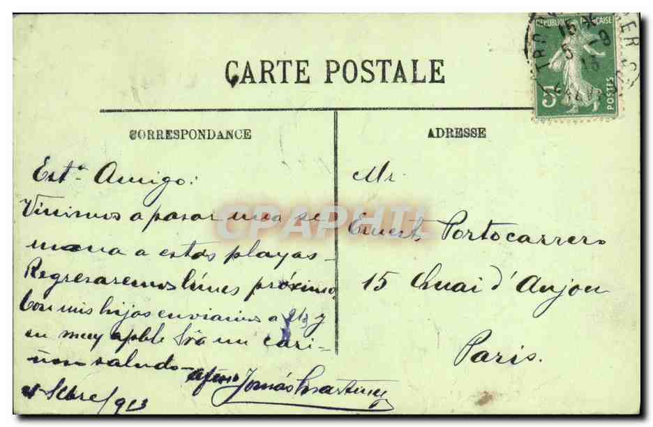 CPA Trouville Les Regates Bateaux Voiliers  — Verso