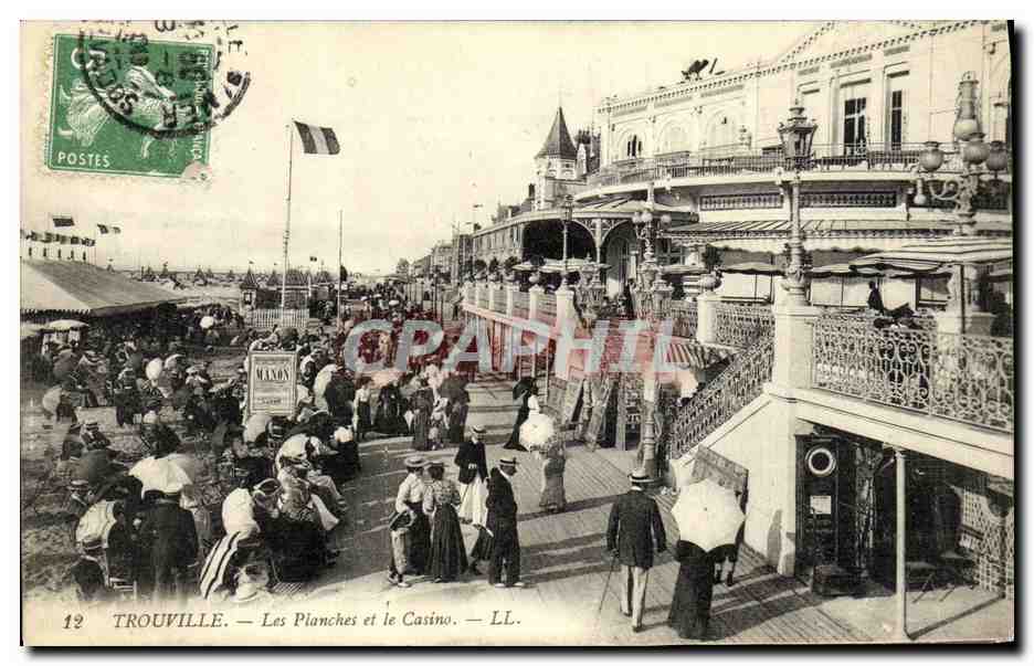 Trouville — Les Planches et le Casino — LL.