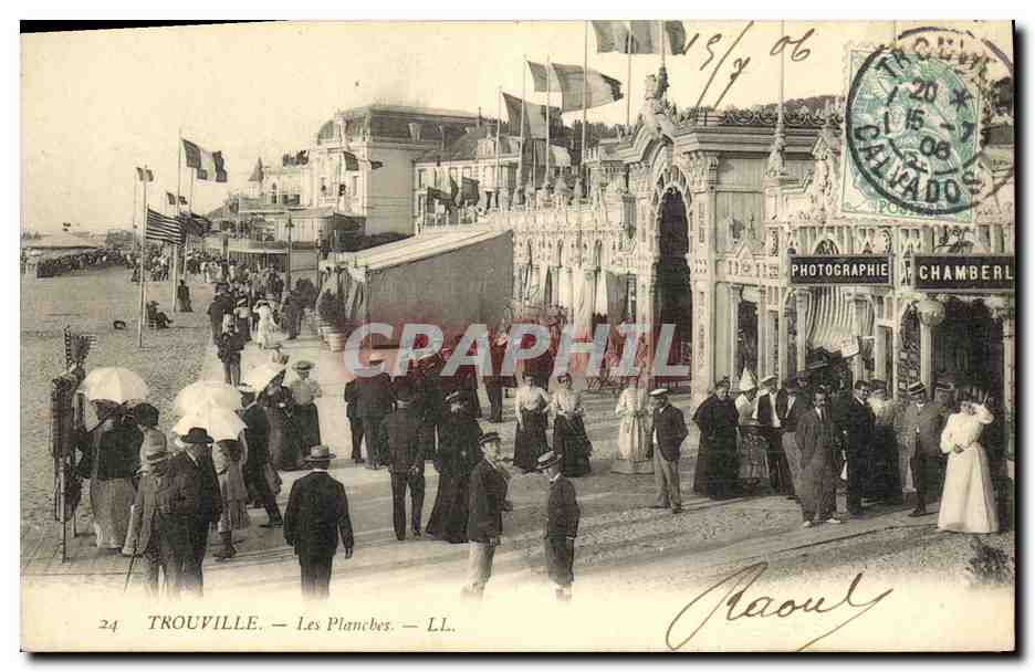 CPA Trouville Les Planches Photographie Chamberl