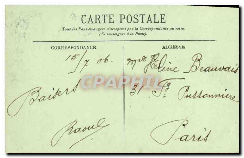 CPA Trouville Les Planches Photographie Chamberl — Verso