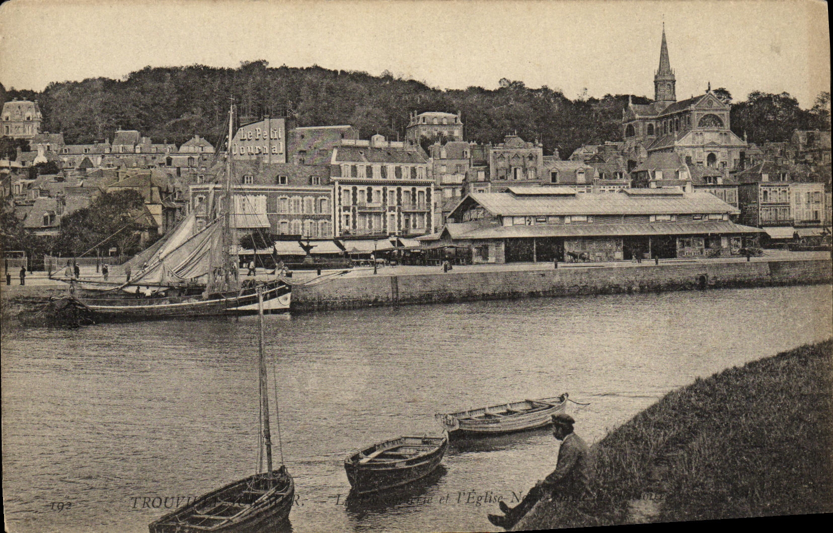 TROUVIERS-POUETTER — La Gare Maritime et l'Église Notre-Dame — Le Petit Journal