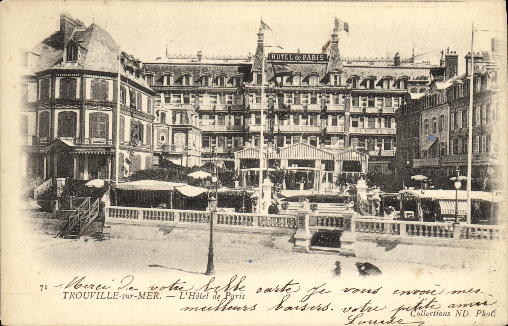 CPA Trouville Sur Mer L Hotel de Paris