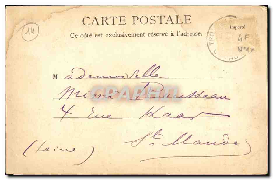 CPA Trouville La jetee promenade — Rückseite