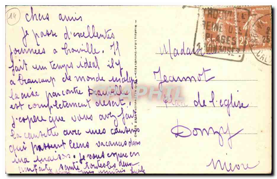 TROUVILLE-LA REINE des PLAGES — Petit-Normandy et la jetée-promenade — CPAPHIL 105 — Verso