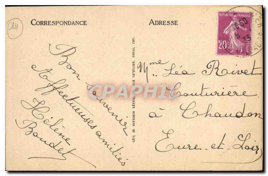 Trouville, La Reine des Plages — La Plage — LL — Verso