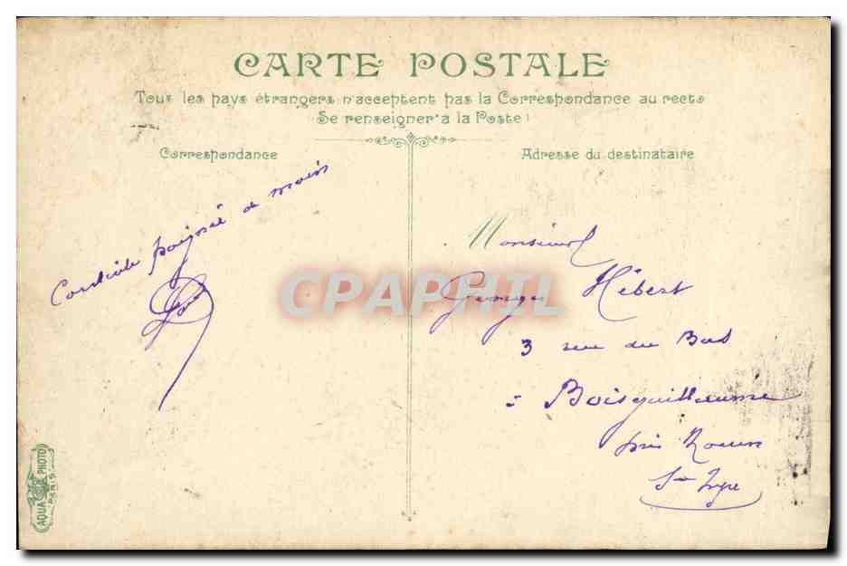 CPA Trouville La Jetee Promenade — Rückseite