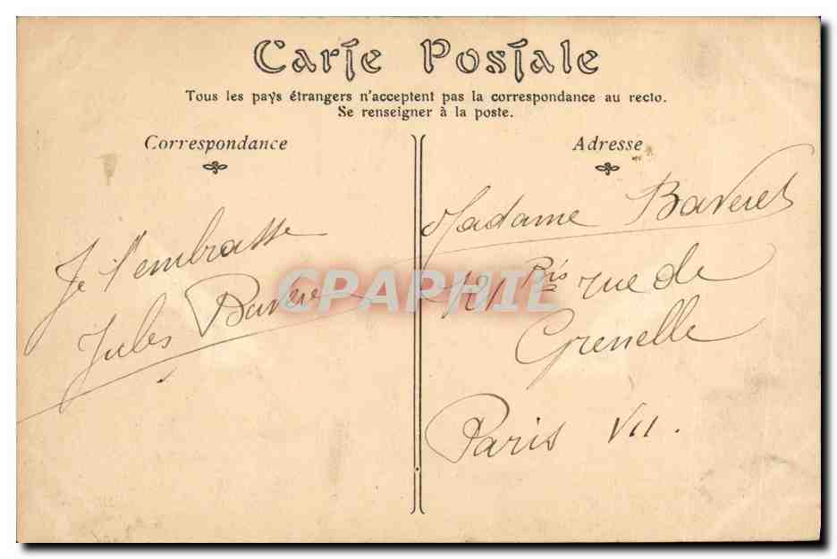 CPA Trouville Sur Mer Vue Generale prise du Calvaire — Verso