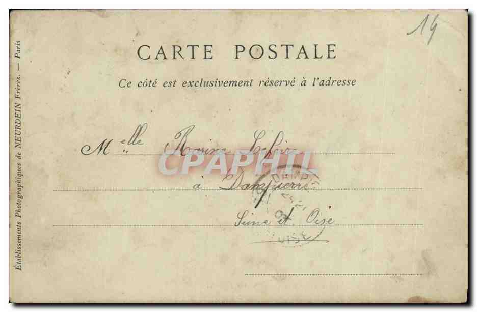 CPA Trouville Sur Mer Pecheurs d Equilles — Verso