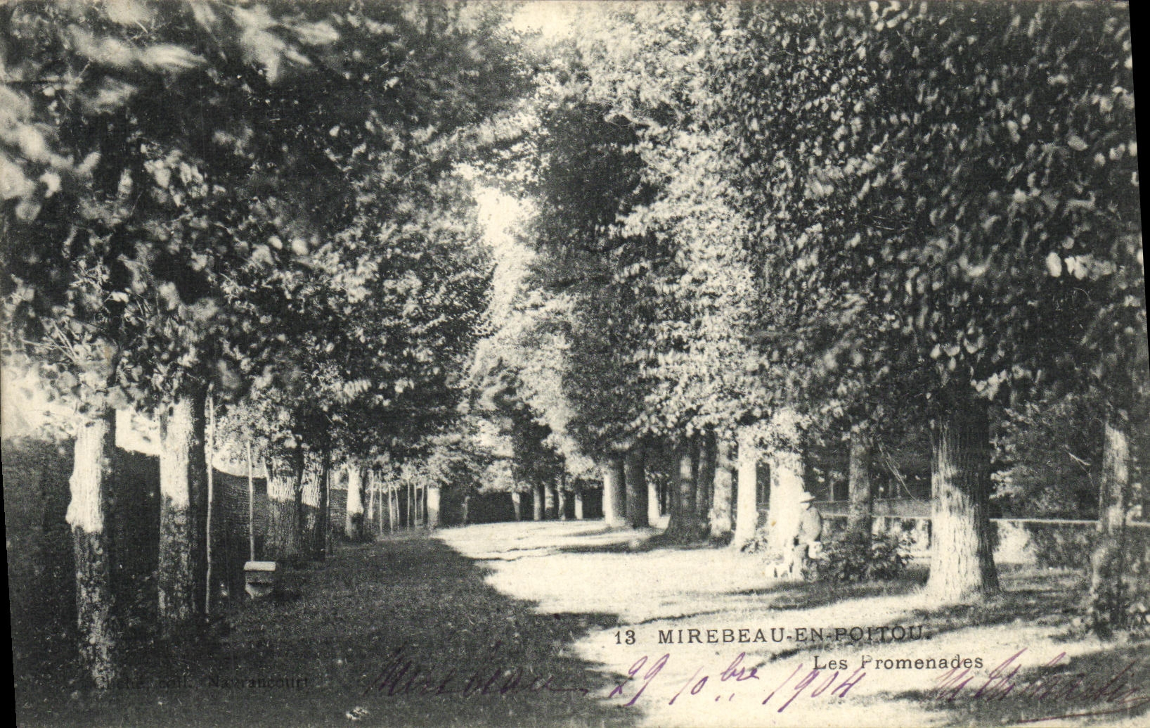 CPA Mirebeau En Poitou Les Promenade