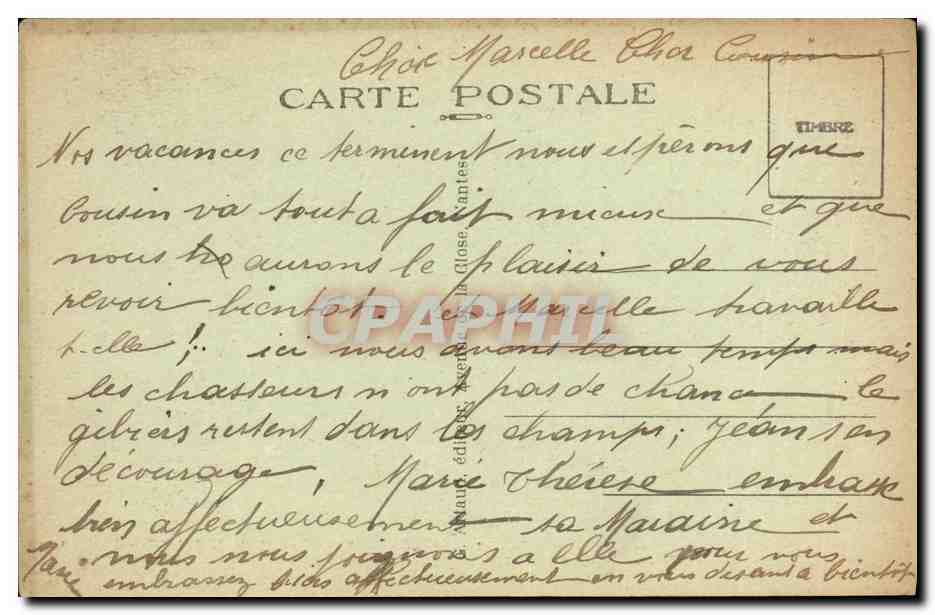 Mickel, Fumnes — Vue panoramique sur le Château et la cartonneterie — Collection Abonneau Emmanuel — Rückseite