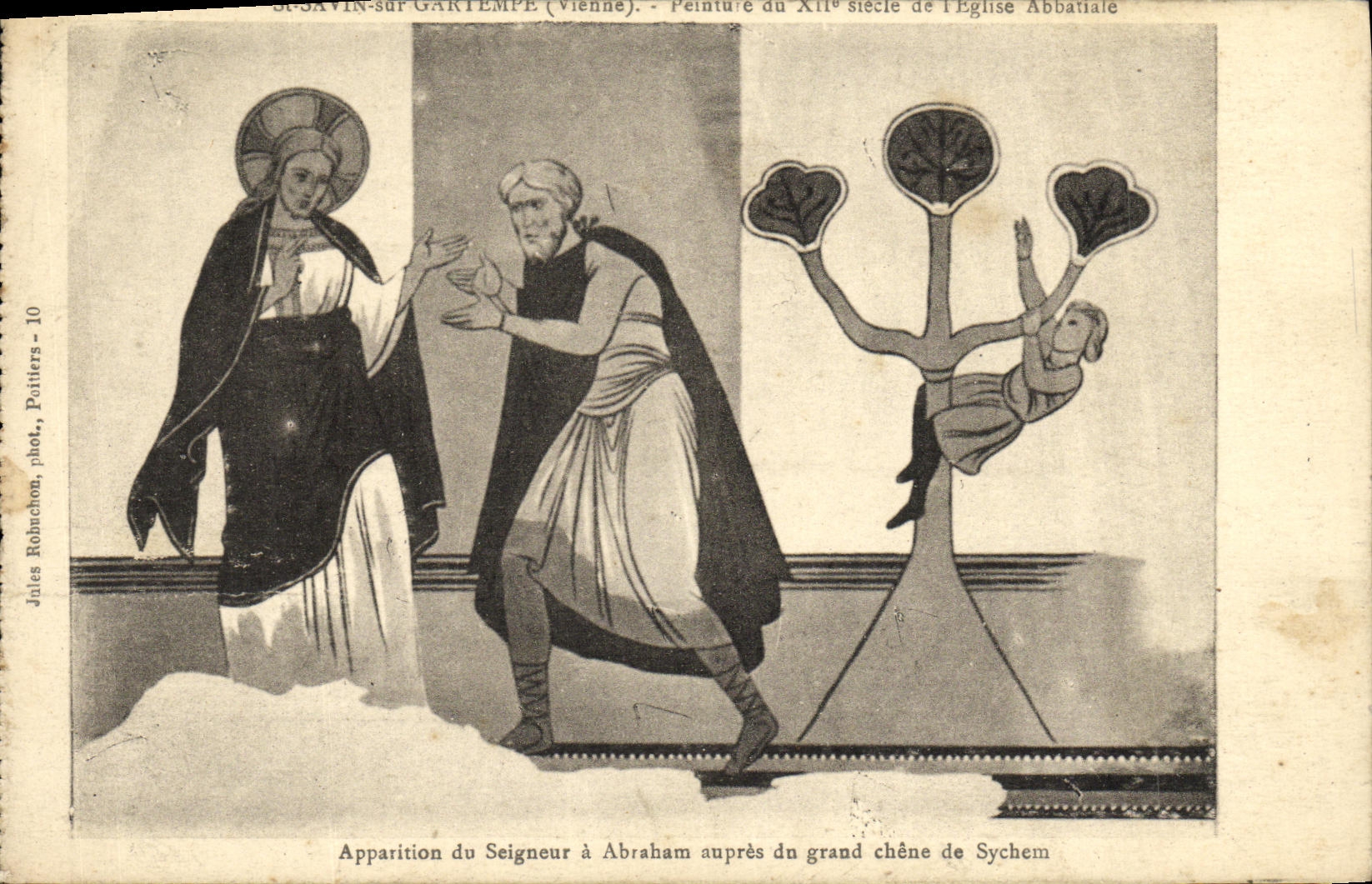 Apparition du Seigneur à Abraham auprès du grand chêne de Sychem — Saint-Savin-sur-Gartempe (Vienne) — Jules Rohuchon, phot., Poitiers - 10