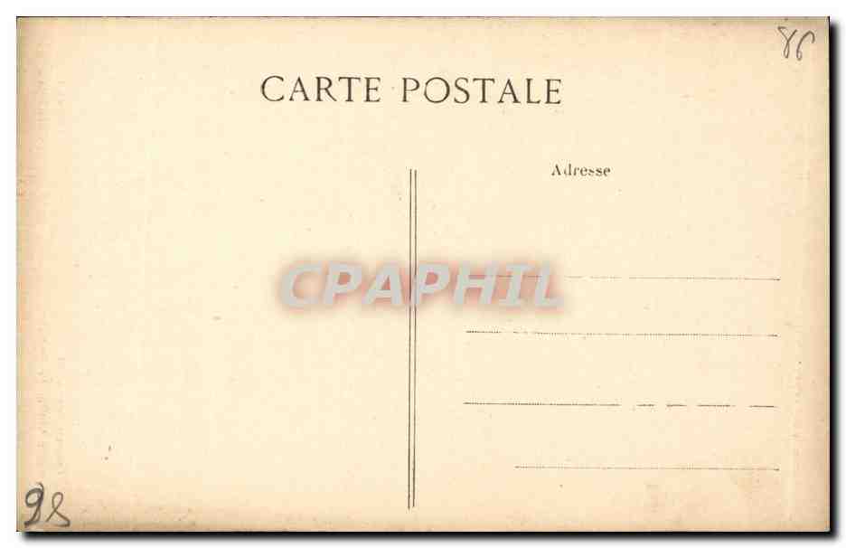 CPA Chauvigny Chevet de l Eglise St Pierre — Back