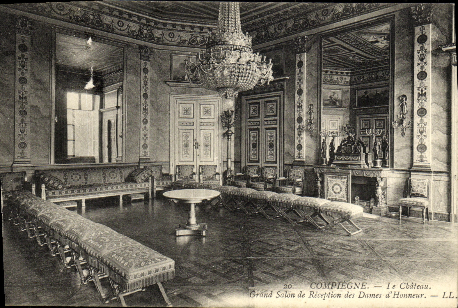 Compiègne — Le Château. Grand Salon de Réception des Dames d'Honneur — LL. n°20