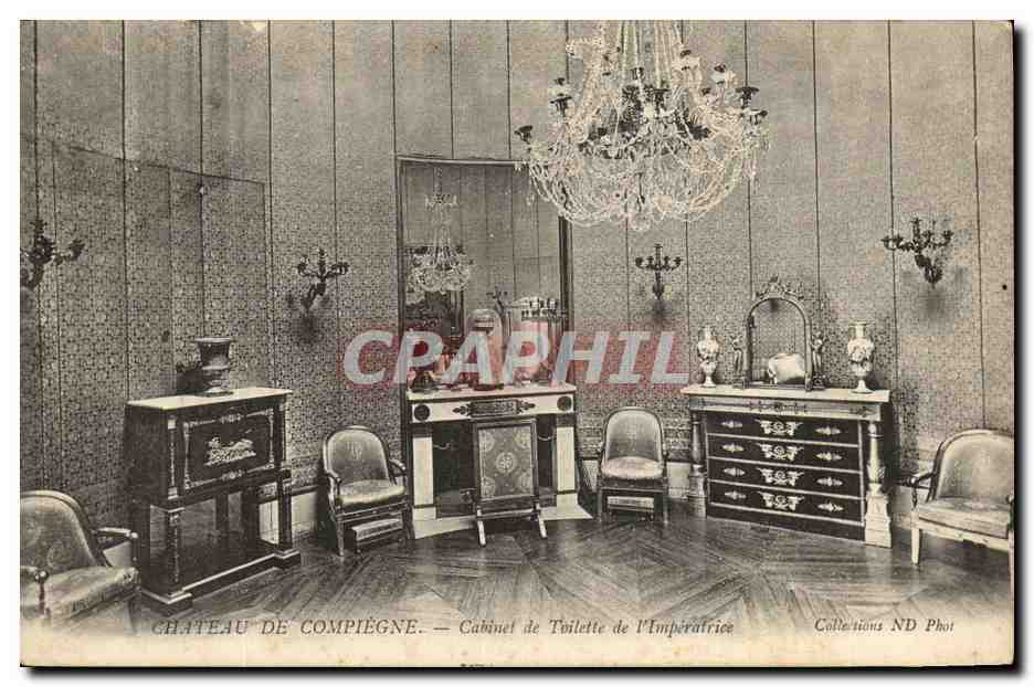 CPA Compiegne Le Chateau Cabinet de Toilette de L Imperatrice