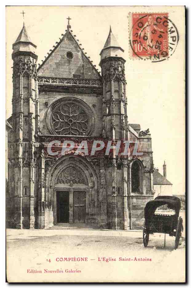 CPA Compiegne L Eglise Saint Antoine