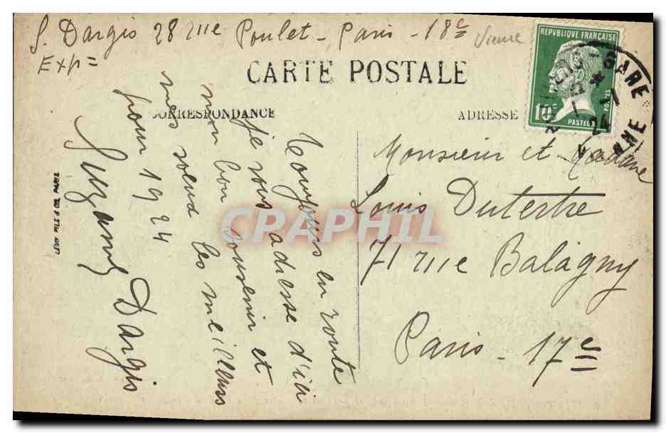 CPA Poitiers Musee de la Grand Barre ouvert pendant la Guerre au Profit des Blesses militaires — Verso