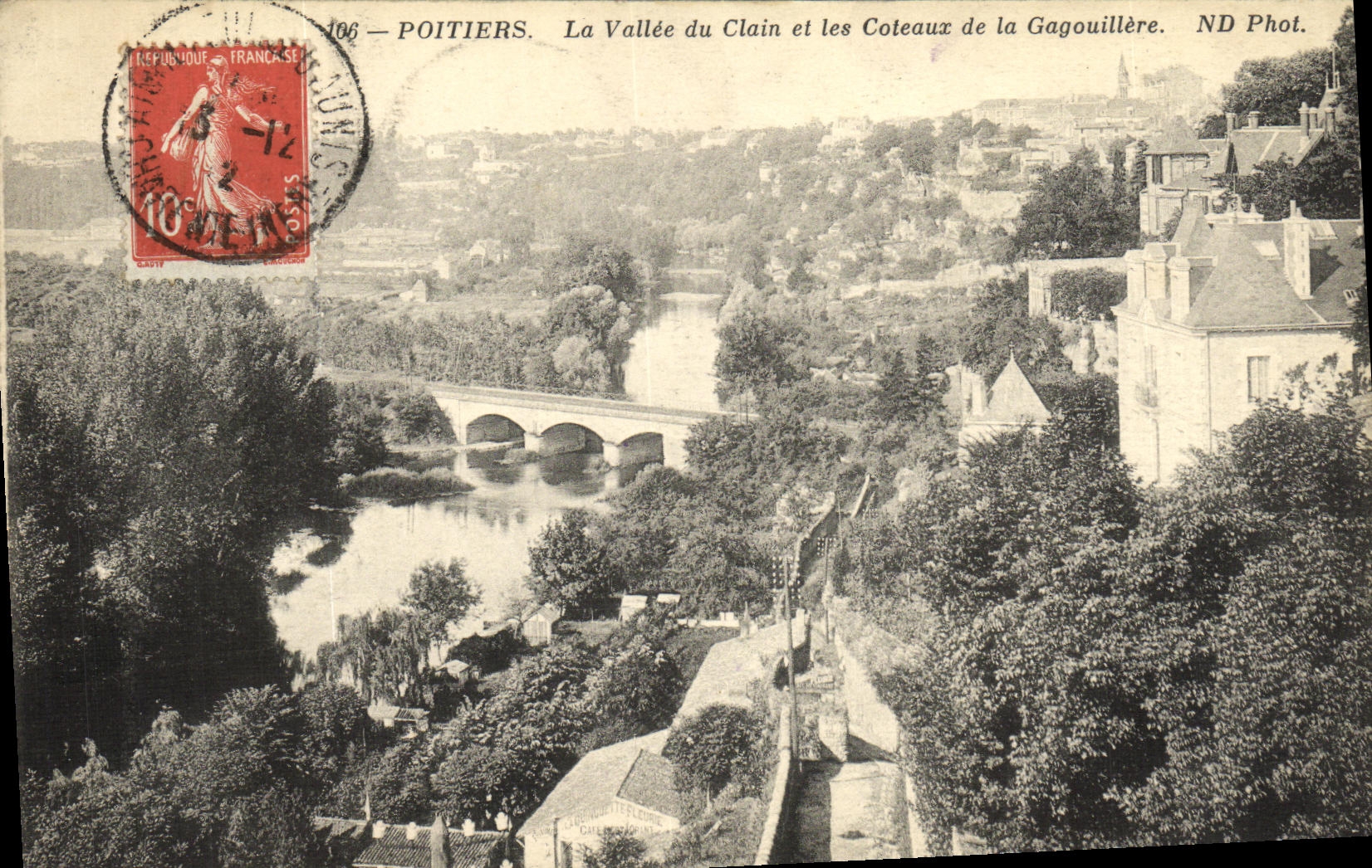 Poitiers — La Vallée du Clain et les Coteaux de la Gagouillère — ND Phot.