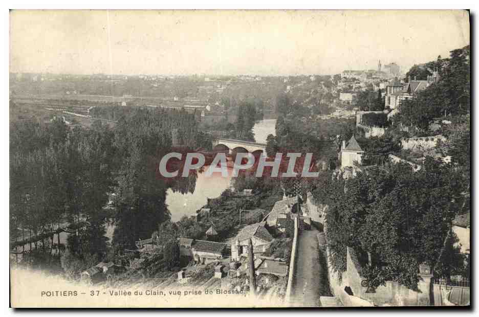Poitiers - 37 - Vallée du Clain, vue prise de Bloisard