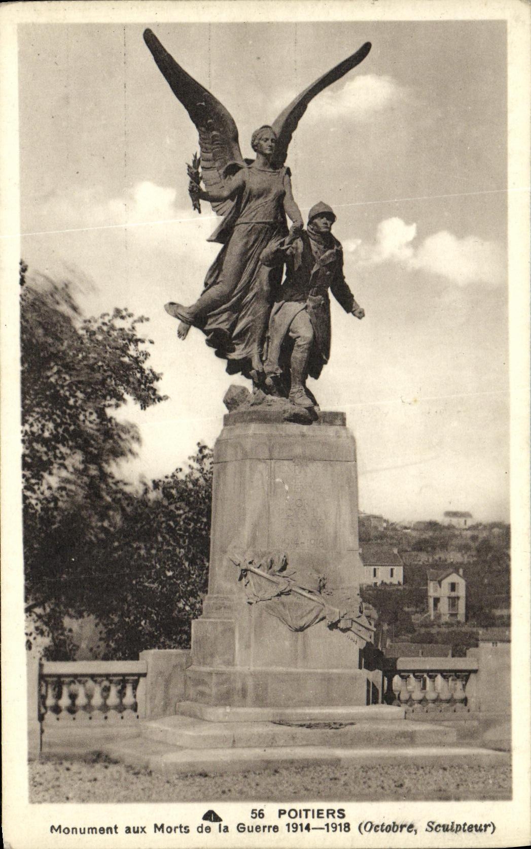 Monument aux Morts de la Guerre 1914-1918 — Poitiers — Octobre, Sculpteur