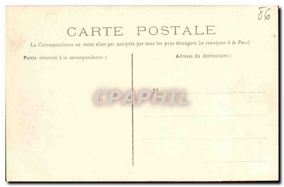 Poitiers — Église Notre-Dame — Éditeur non identifié, n° de série 40 — Verso
