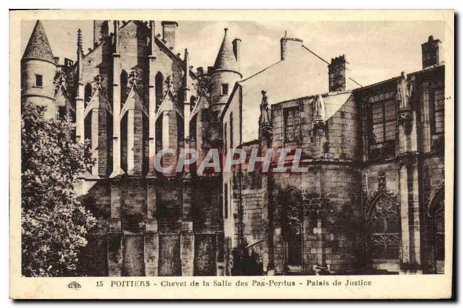 Poitiers - Castello della Sala dei Passi Perduti - Palazzo di Giustizia