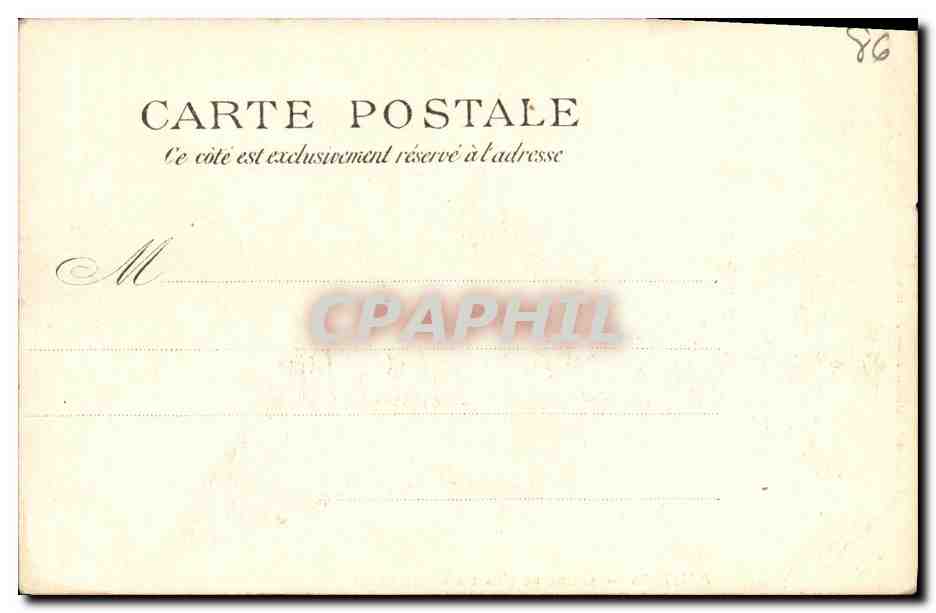 CPA Poitiers Abside De L Eglise Montierneuf — Verso