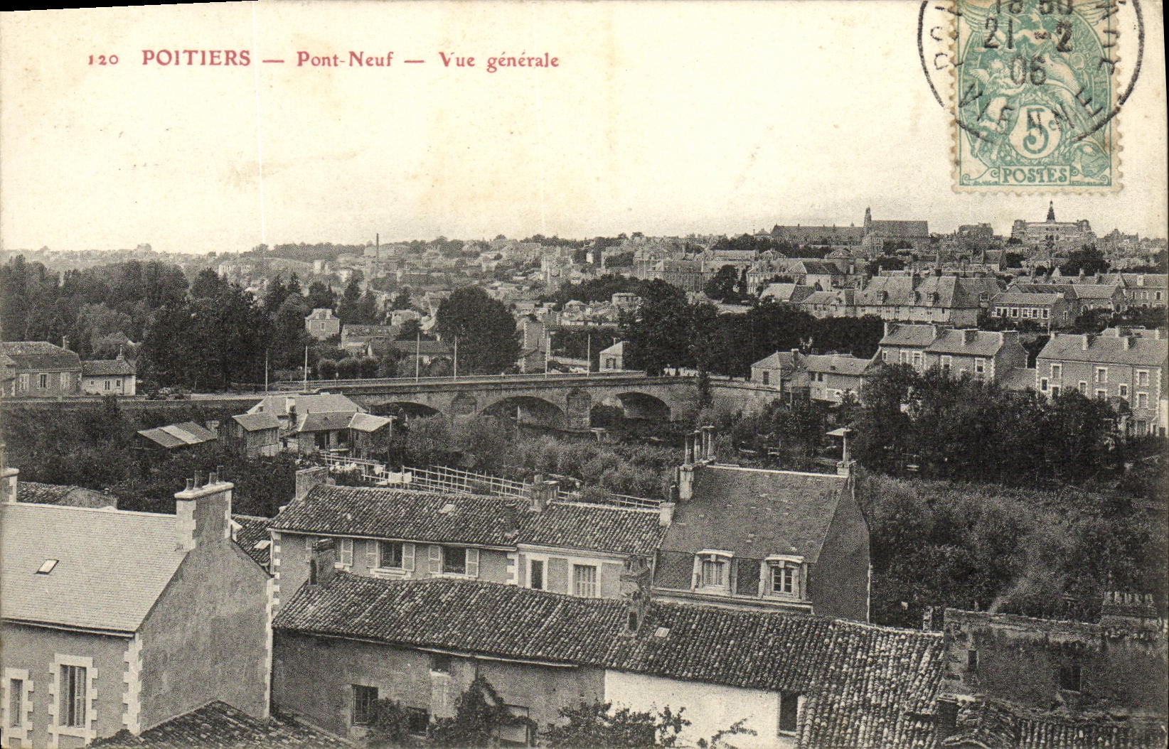 CPA Poitiers Pont Neuf Vue Generale
