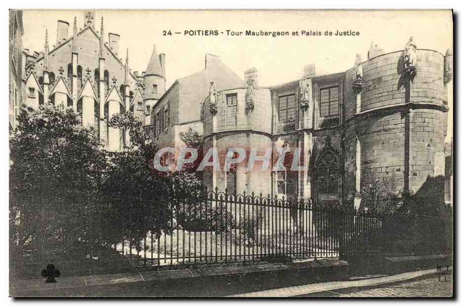 Poitiers — Tour Maubergeon et Palais de Justice — CPAPHIL
