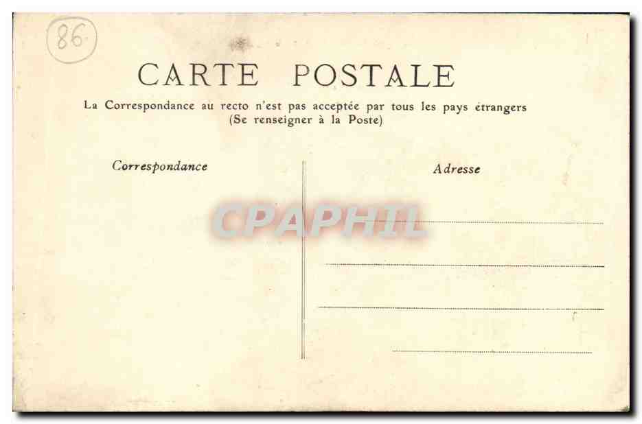 Poitiers — Tour Maubergeon et Palais de Justice — CPAPHIL — Verso