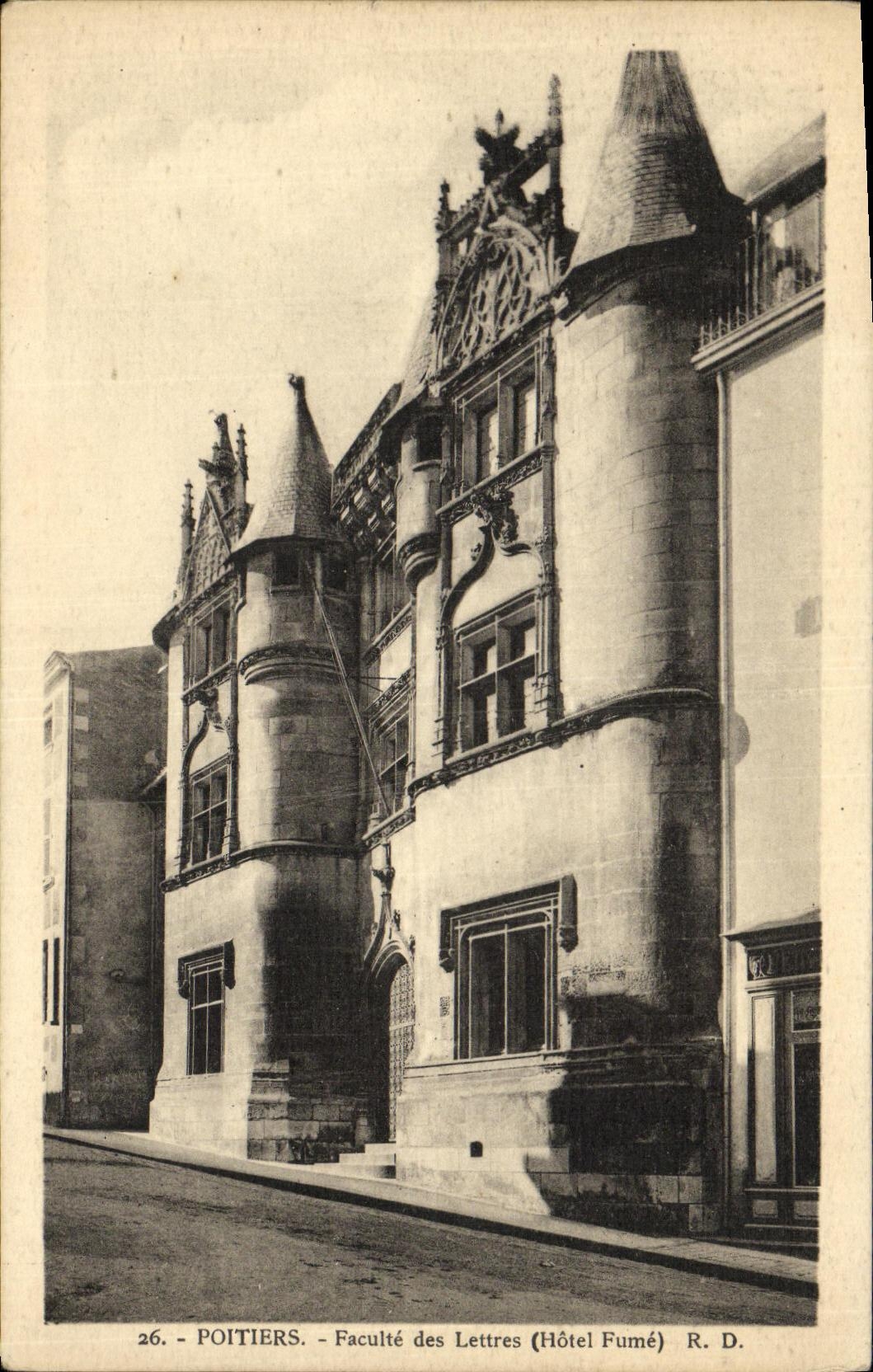Poitiers - Faculté des Lettres (Hôtel Fumé) - R. D.
