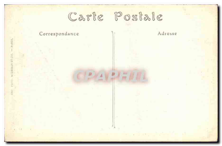 CPA Poitiers La Cathedrale Tympan de la Porte Centrale representant le jugement dernier — Verso