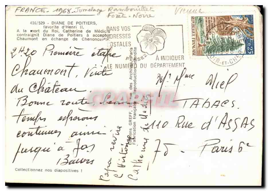 Diane de Poitiers — favorite d'Henri II — Éditions GREF — Verso