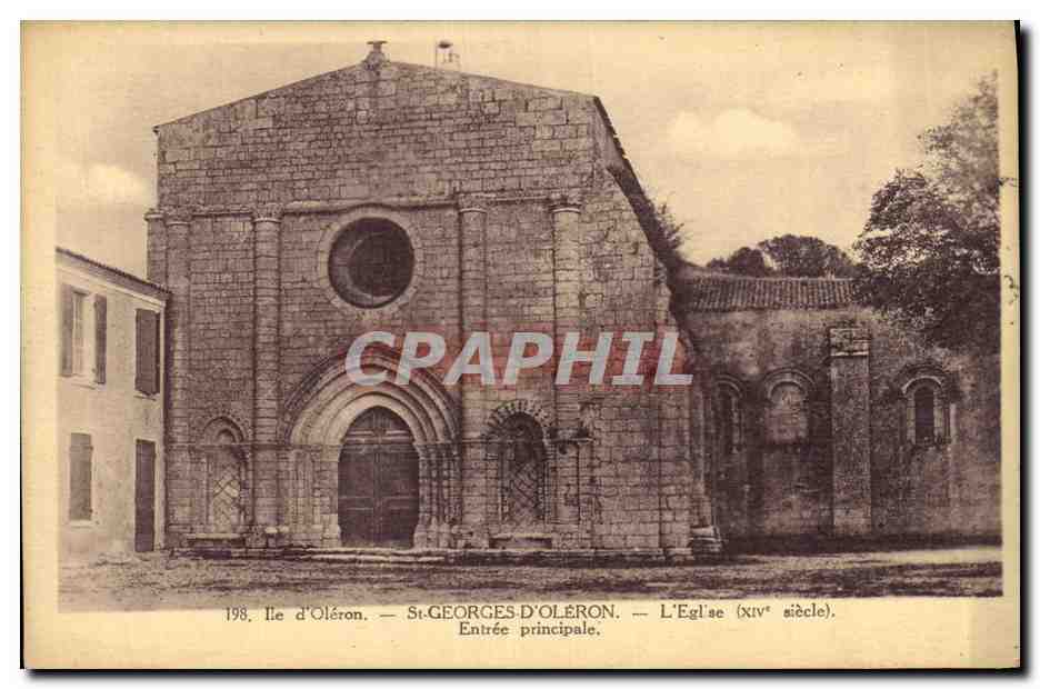 CPA St Georges D Oleron L Eglise Entree principale Ile d oleron 