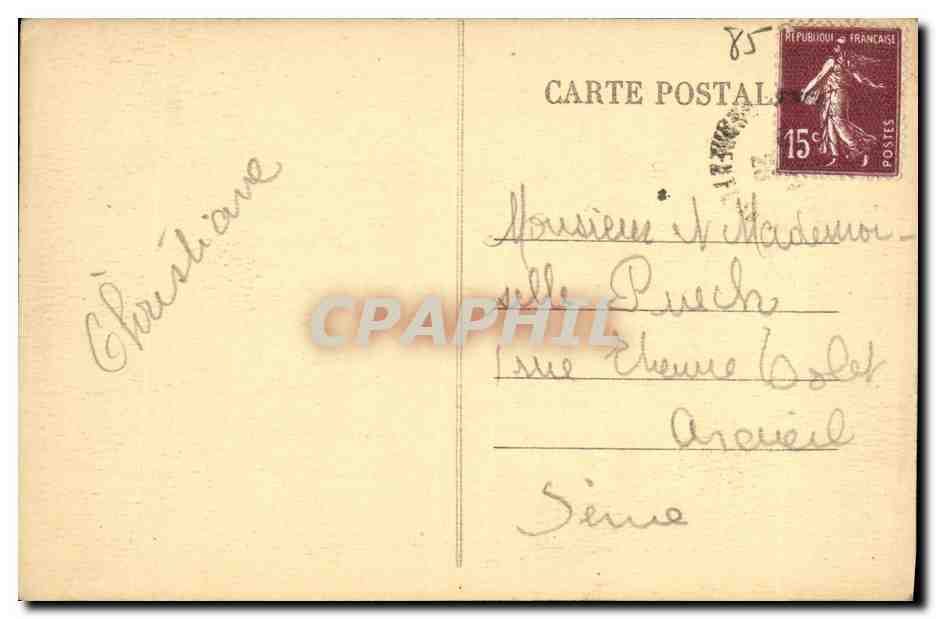 CPA St Georges D Oleron L Eglise Entree principale Ile d oleron  — Rückseite