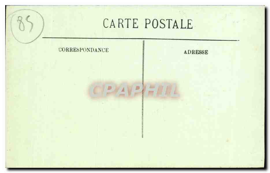 CPA Talmont L Eglise uve a Travers un mur du Chateau — Rückseite
