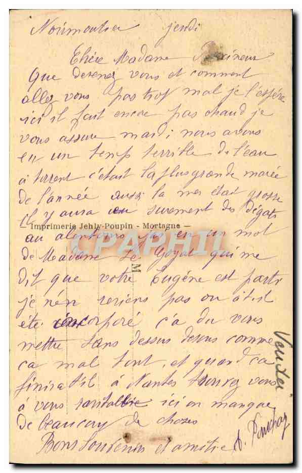 CPA Mouchamps Le Colombier Les Tombes A Gauche Celle de G Clemenceau a droite celle de son pere — Back