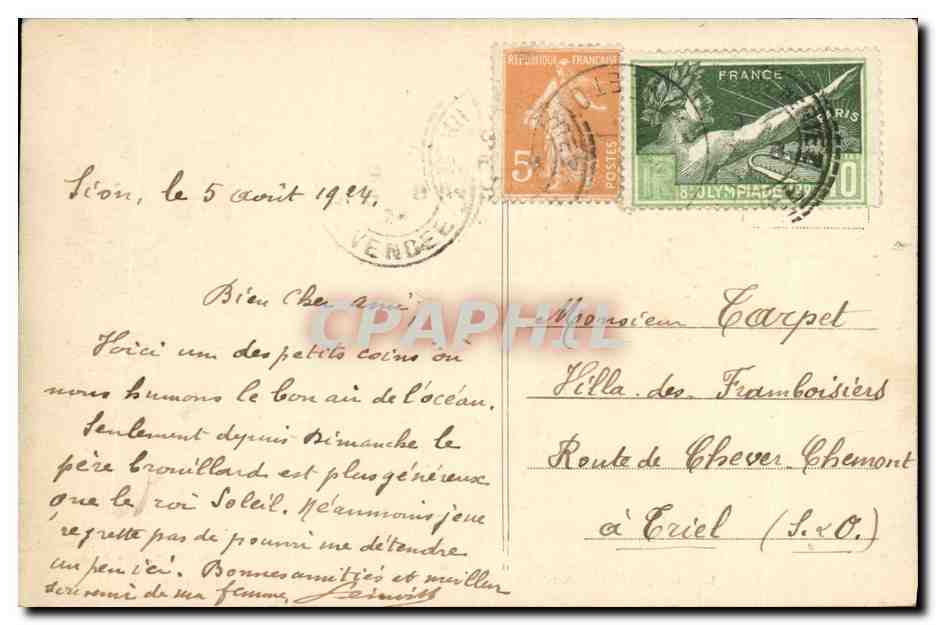 CPA Sion Pres Croix De Vie La Roche Percee Vue Des Falaises — Verso
