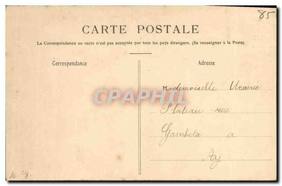 Su Excelencia Monsieur Louis-Henri-Joseph LUÇON — Arzobispo de Reims — F. Rothier, fotógrafo-editor, Reims — Reverso