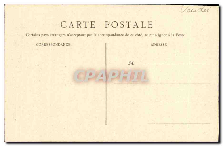 Noirmoutier (Vendée) — The Castle-Abbey — View from the East — J. Robuchon, phot. in Poitiers — 612 bis — Back