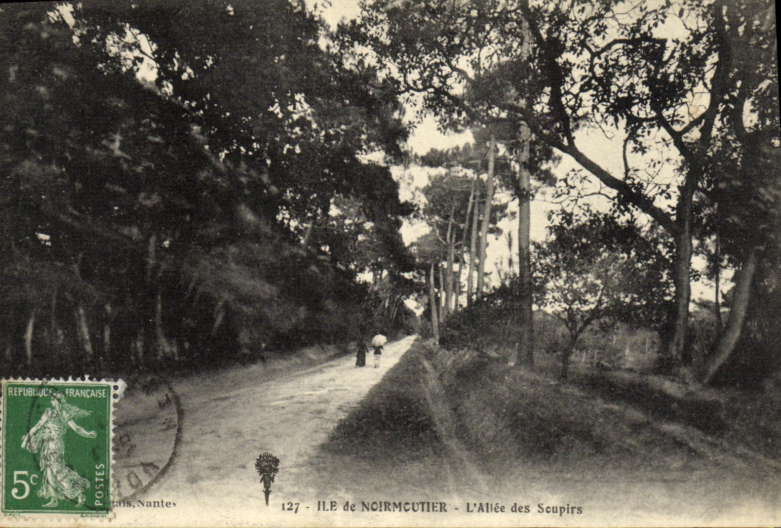 Île de Noirmoutier - L'Allée des Soupirs — éditeur Nantes, n° 127