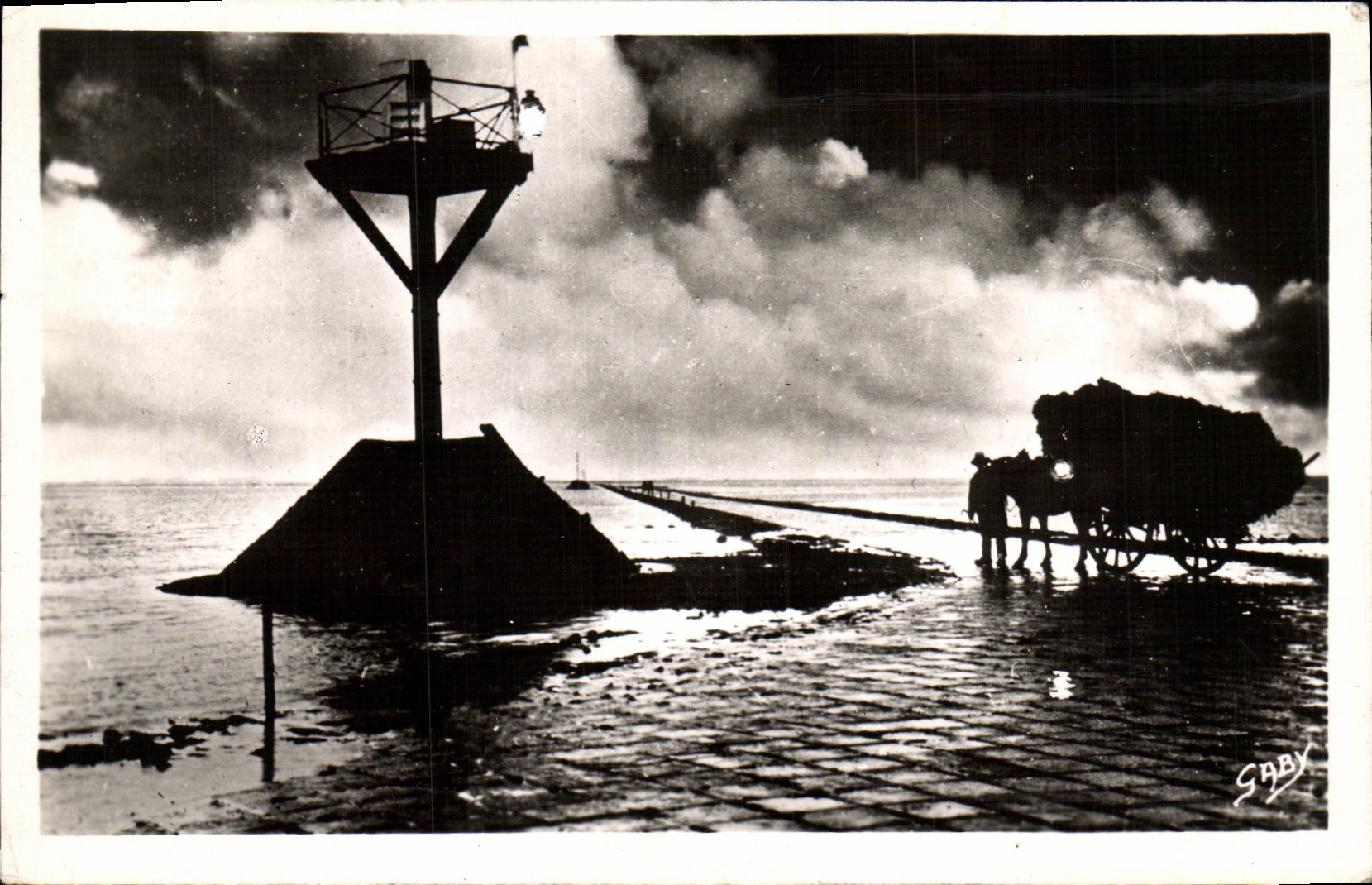 Le Passage du Gois — Ile de Noirmoutier (Vendée) — Éditions ARTAU et fils, Nantes