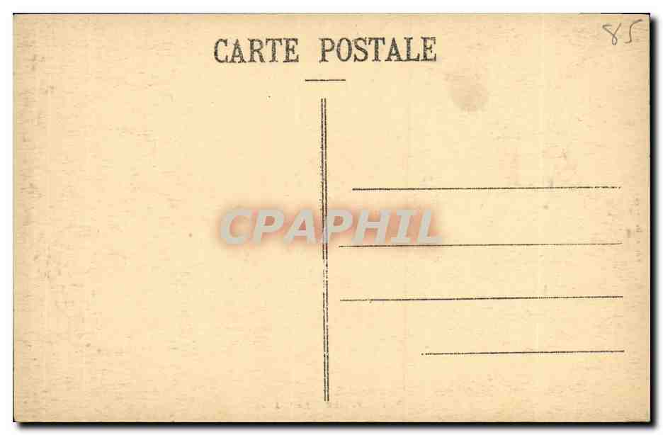 CPA Ile de Noirmoutier La Chateau — Rückseite