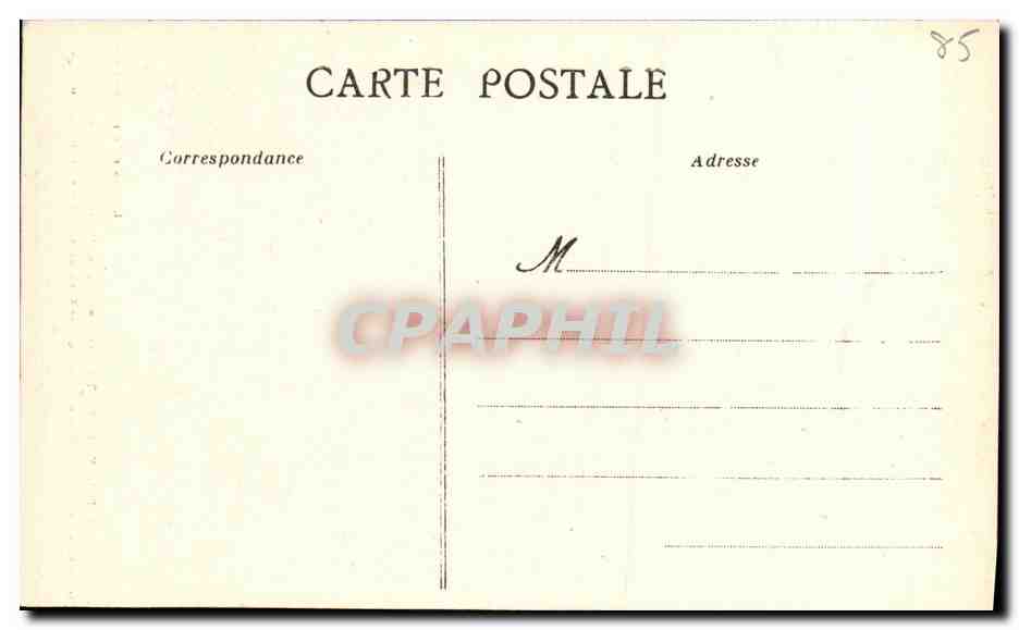 CPA Fontenay Le Comte Eglise Notre Dame La chaire  — Back
