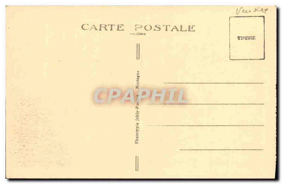 CPA Tiffauges Chateau de Barbe Ruines La chapelle  — Rückseite