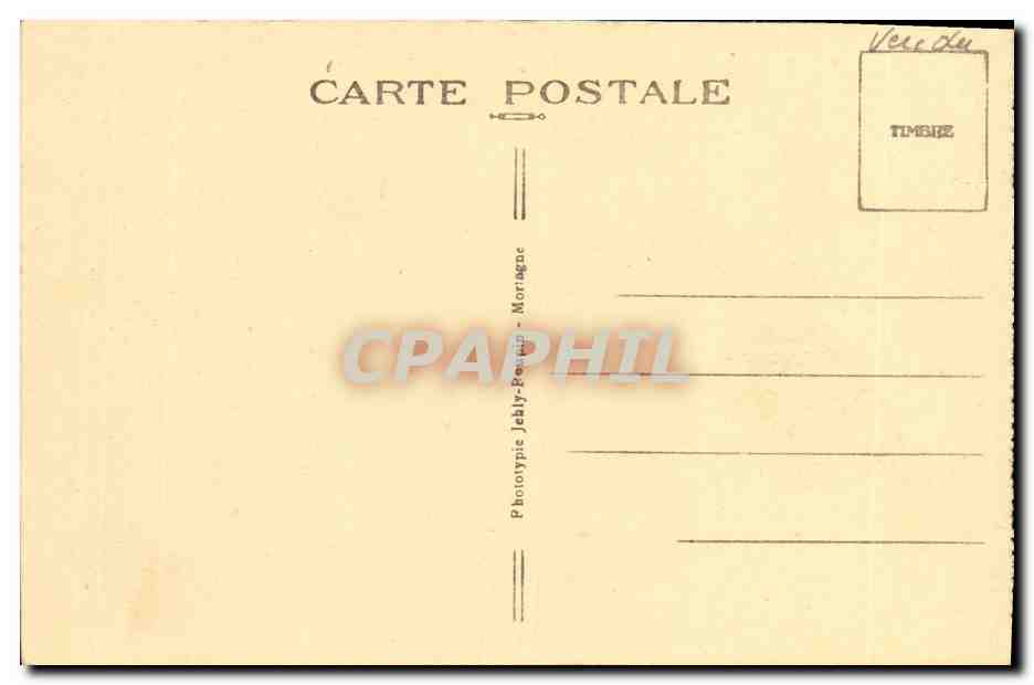 CPA Tiffauges Chateau de Barbe Bleue La Chapelle — Rückseite