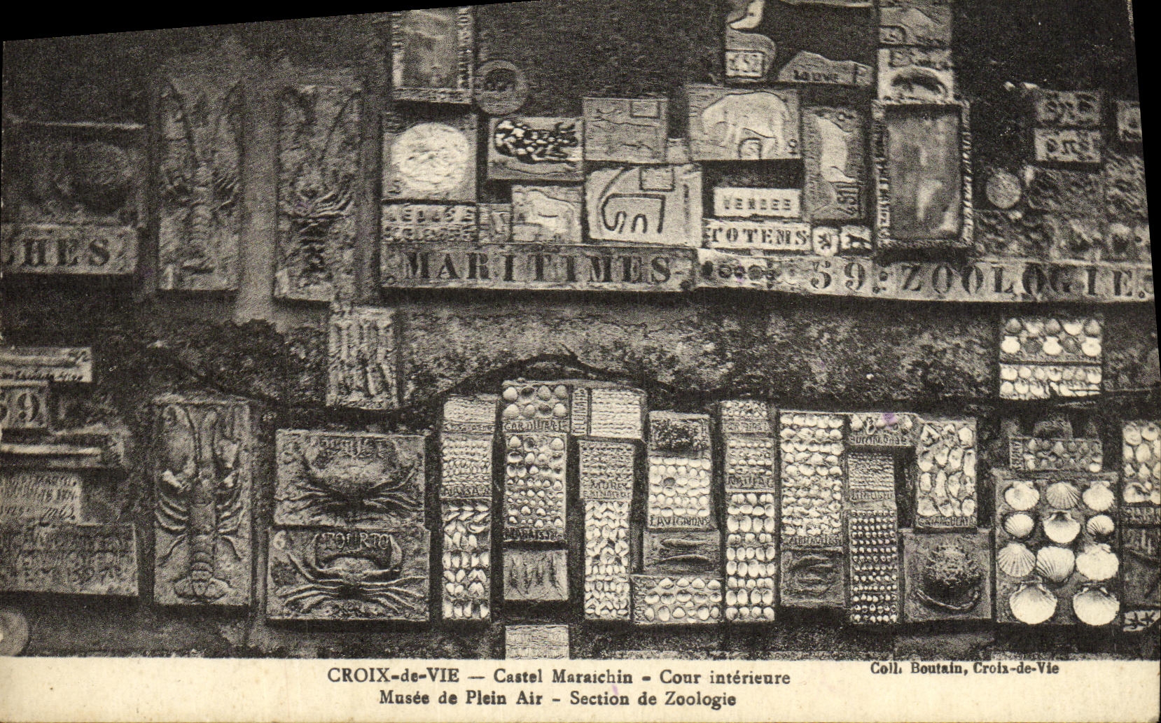 Croix-de-Vie — Castel Maraichin — Cour intérieure — Musée de Plein Air — Section de Zoologie