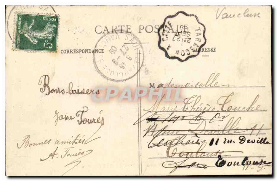 CPA Bel Air Entree de la deuxieme enceinte Monieux — Rückseite